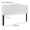 Flash Furniture Cambridge Headboard, Queen, White Fabric HG-HB1708-Q-W-GG - alternate 10